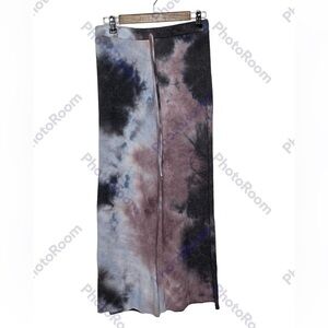 Bear Dance Tie Dy Warm Wide Leg Pants Sz Large